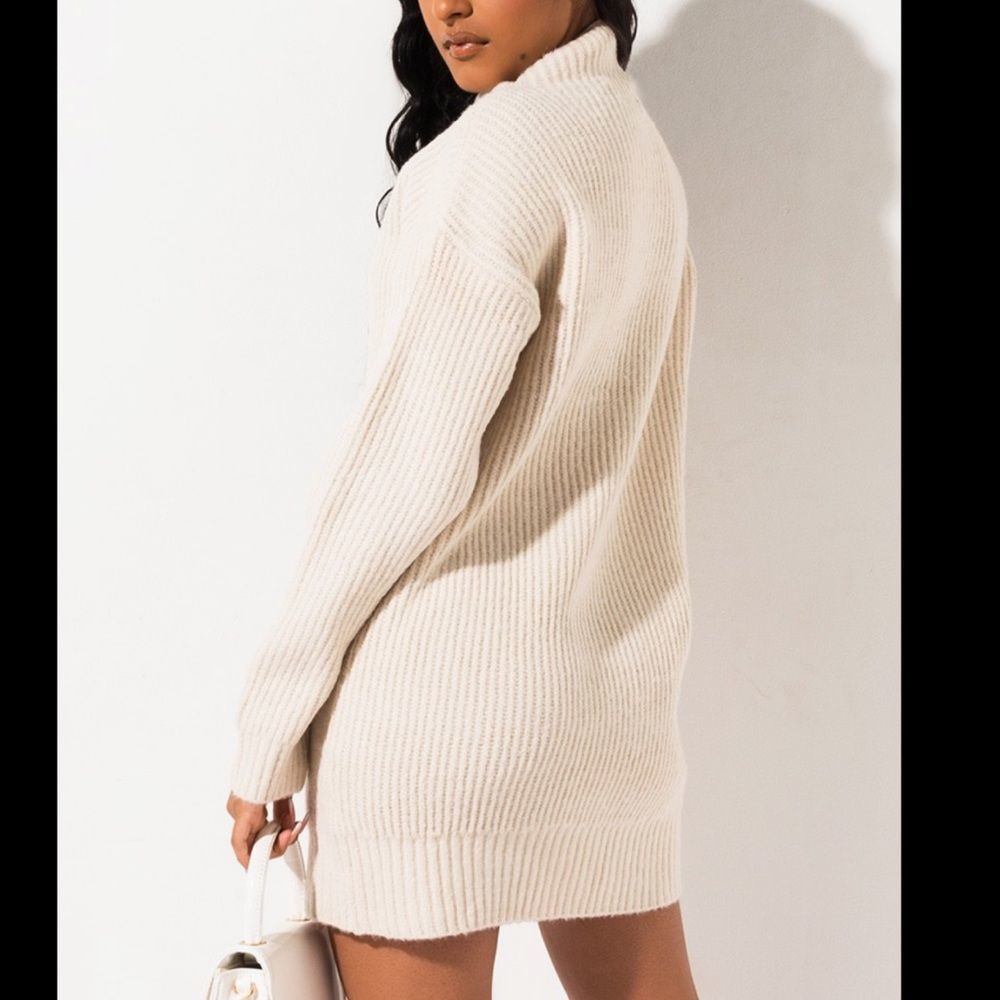 AKIRA All Day Every Day Basic Turtleneck Dress - Picture 2 of 12